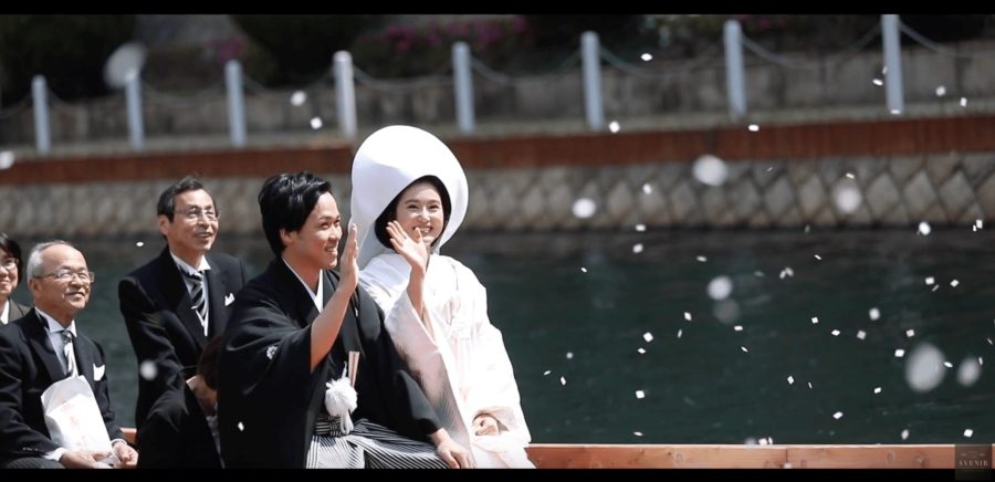 【福岡】櫛田神社で結婚式＊人力車と花嫁船のスナップ写真撮影