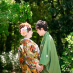 玉名の奥之院|色打掛の前撮り写真