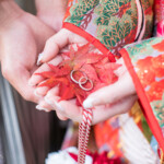 天草|紅葉の前撮り写真|色打掛で神社